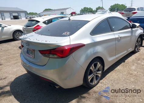 2014 Hyundai Elantra Coupe from USA, damaged, VIN KMHDH6AH4EU024170